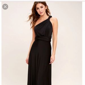 Infinity Black Maxi Dress